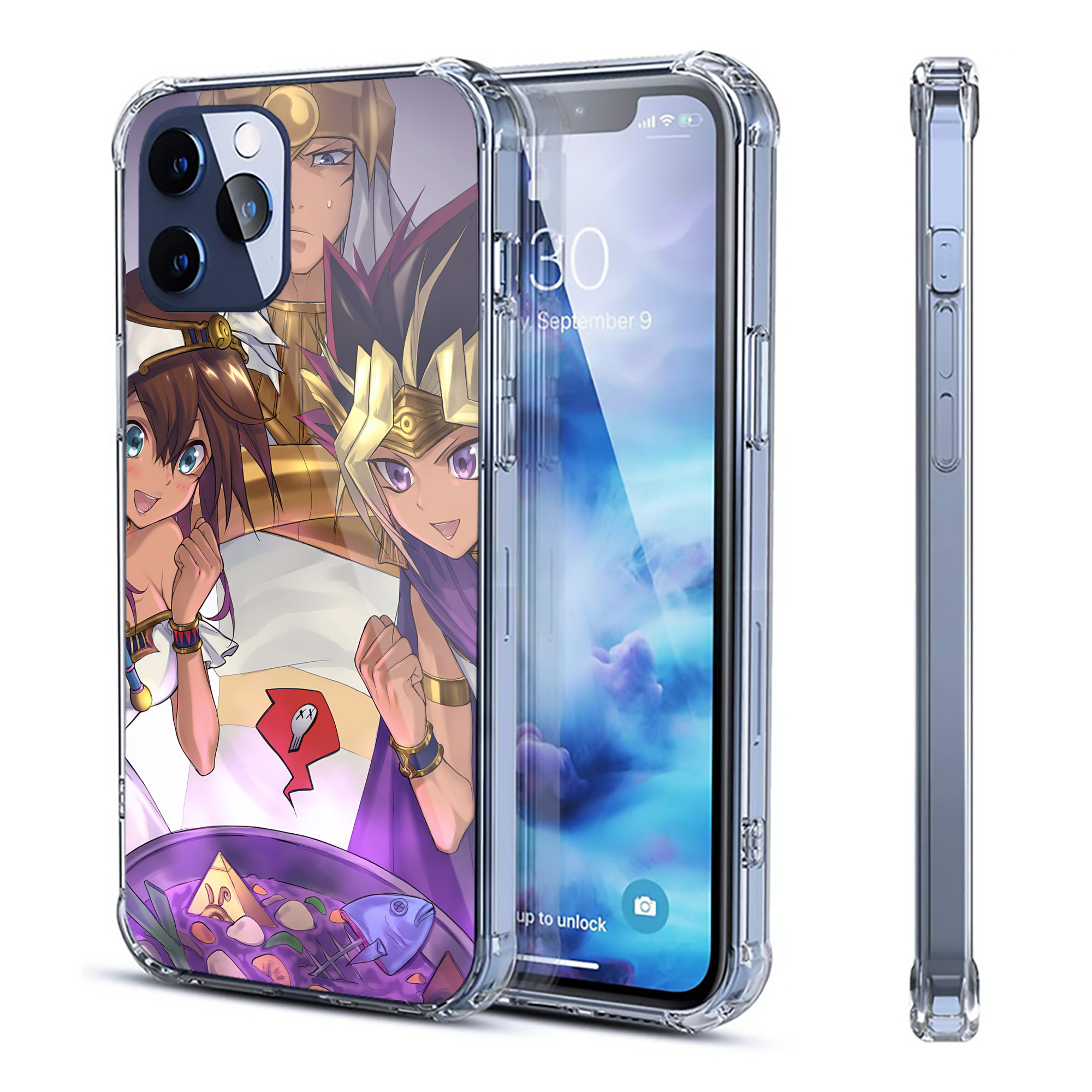 （画像用） 遊☆戯☆王 Yu-Gi-Oh! 【iPhone 12シリーズ対応】透明スマホケース（クリアソフトケース）